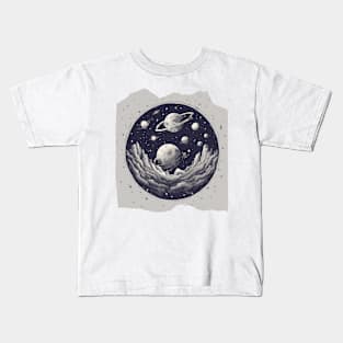 Celestial Bodies Stars Planets Outer Space Astro Kids T-Shirt